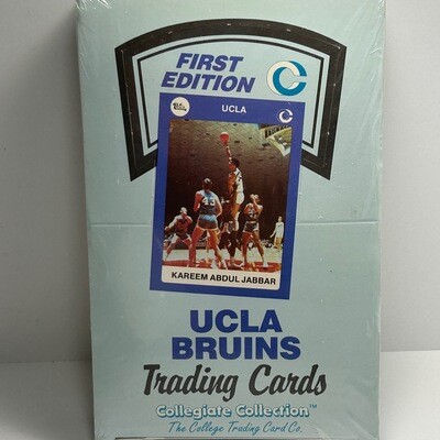 1990 First Edition UCLA Bruins Collegiate Collection Trading Cards Box 36 packs