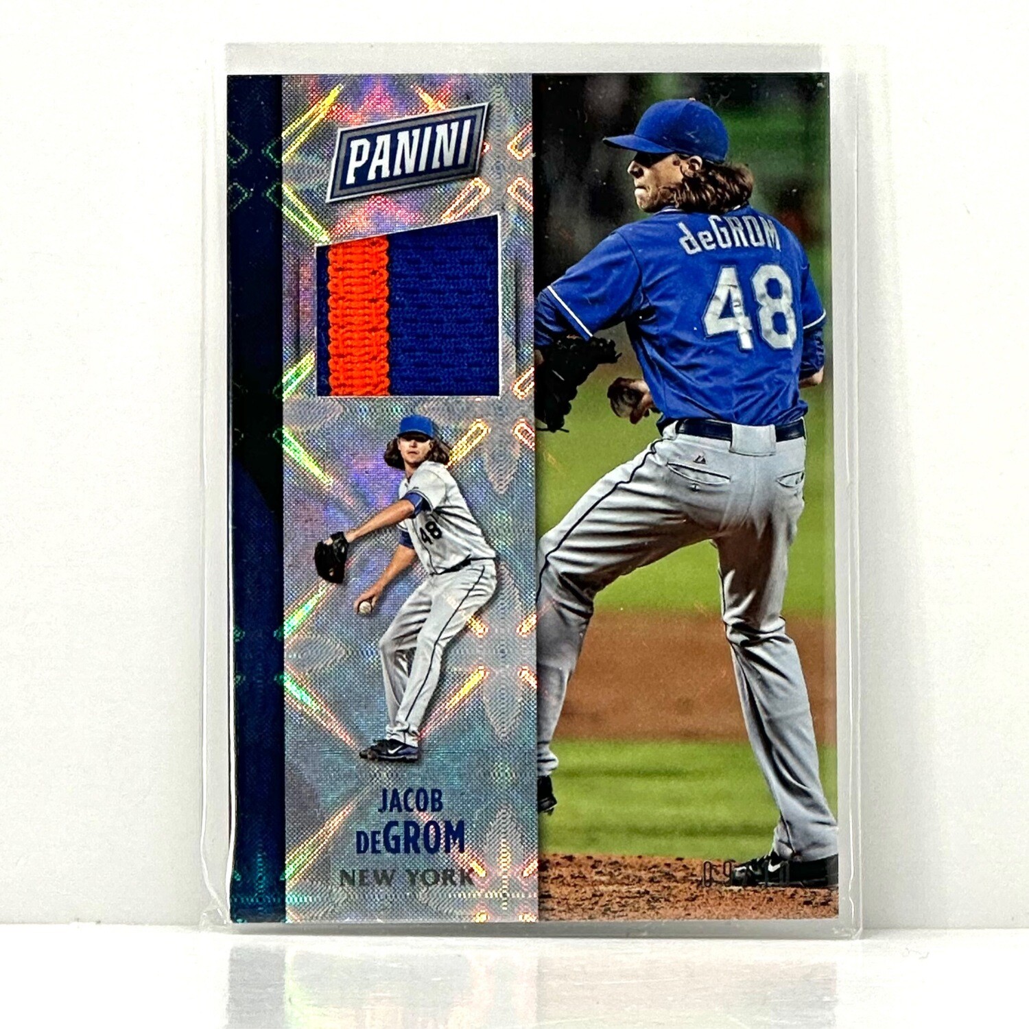 2016 Panini Black Friday Baseball Galactic Patch #12 Jacob deGrom #d/10