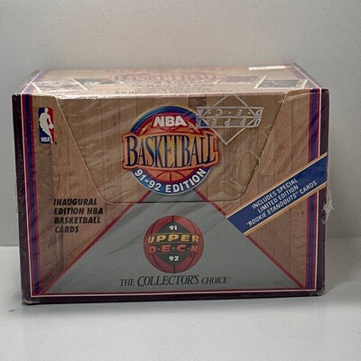 1991-1992 Upper Deck NBA Basketball Inaugural Edition Cards Factory Sealed Box