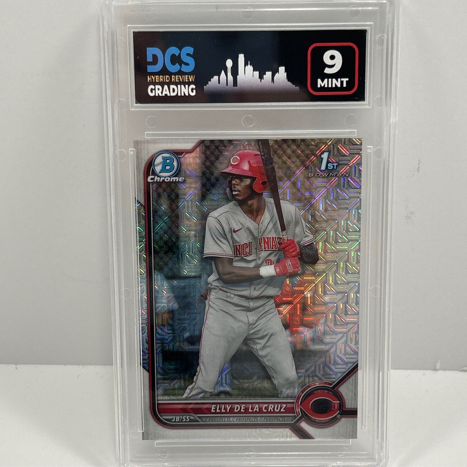 2022 Bowman Chrome #BCP-50 Elly De La Cruz Megabox Refractor DCS 9