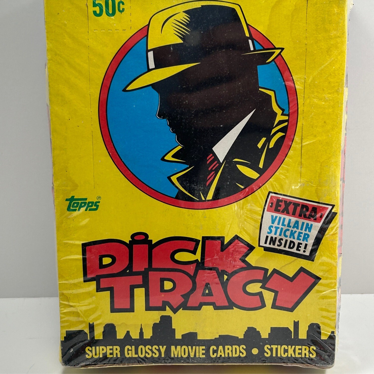 Topps Dick Tracy Super Glossy Movie Cards and Stickers Sealed Box