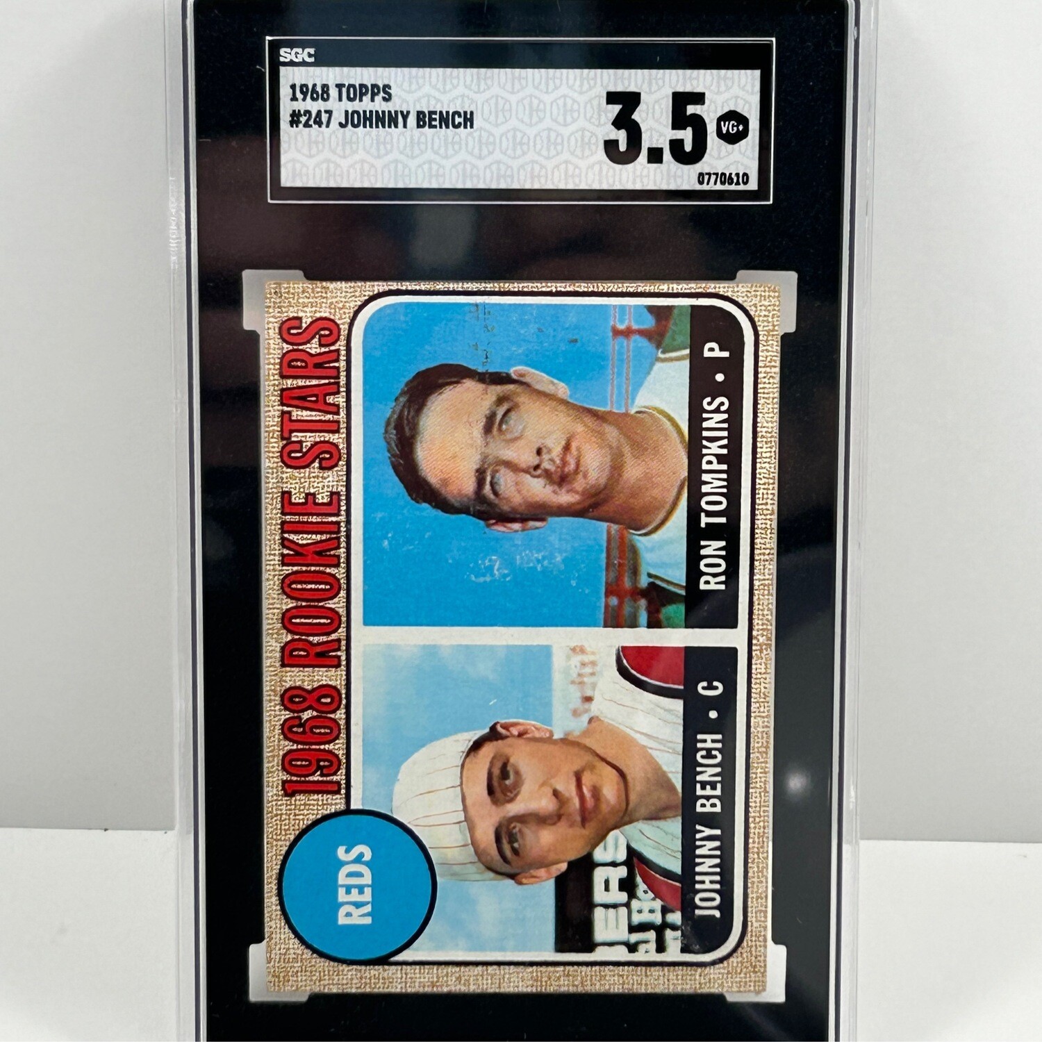 1968 Topps #247 Johnny Bench SGC Authentic