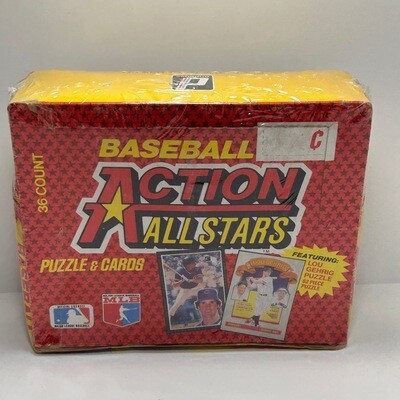 1985 Dunruss Baseball Action All Stars Box 36 Packs Sealed