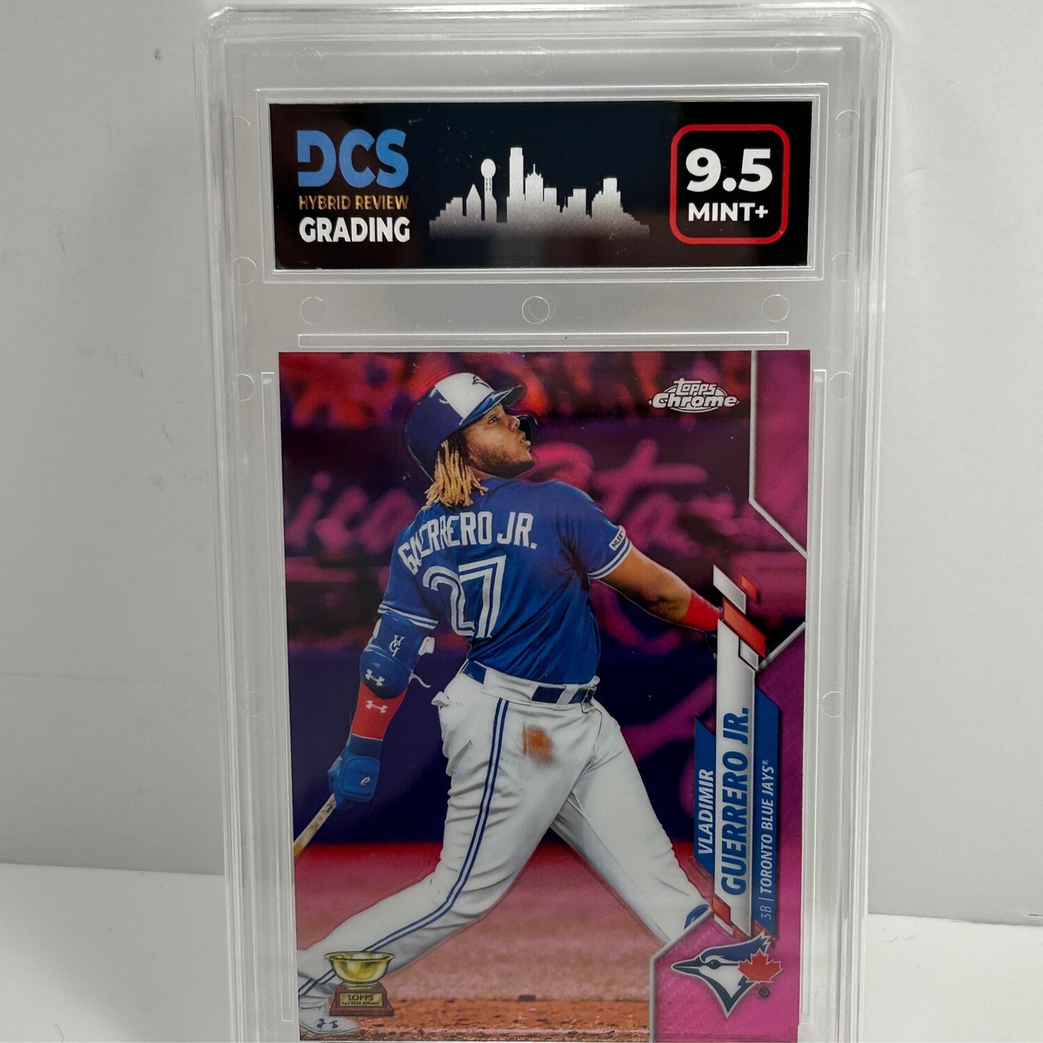 2020 Topps Chrome Vladimir Guerrero Jr #133 Pink Refractor DCS 9.5