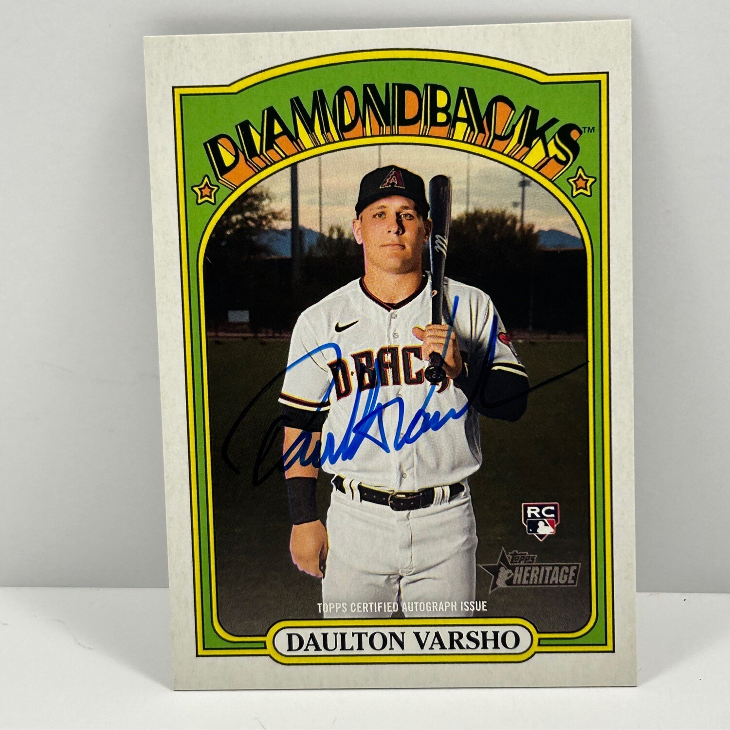 2021 Topps Heritage #ROA-DVA Daulton Varsho Auto