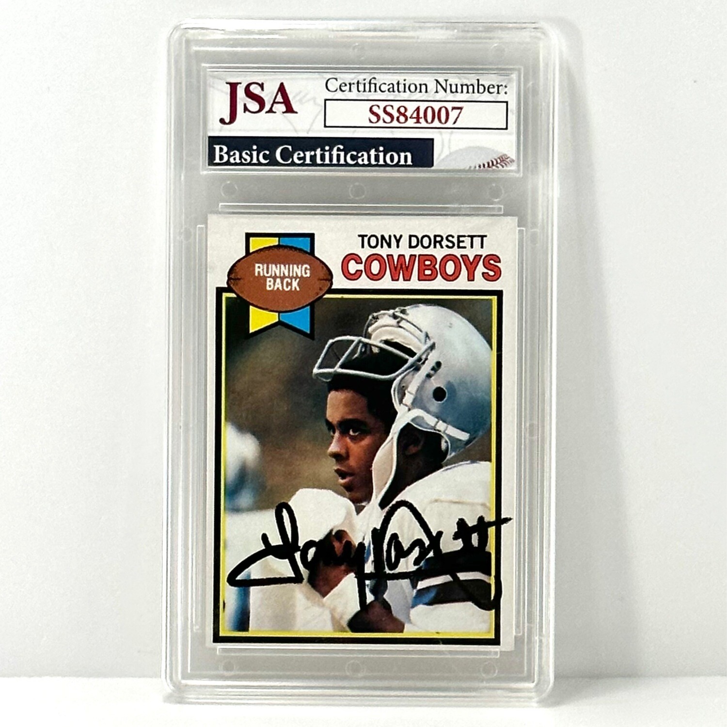 1979 Topps Football #160 Tony Dorsett Autographed JSA Certified