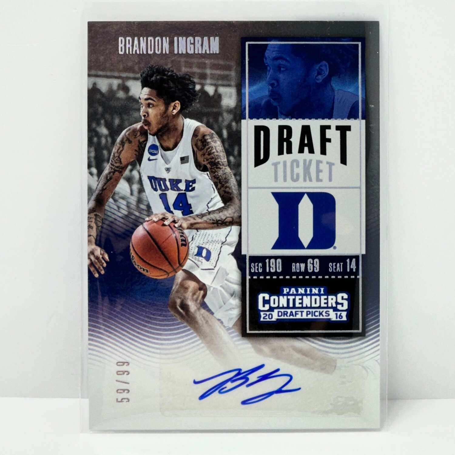 2016-17 Panini Contenders Draft Picks Draft Ticket Brandon Ingram Auto /99 #102