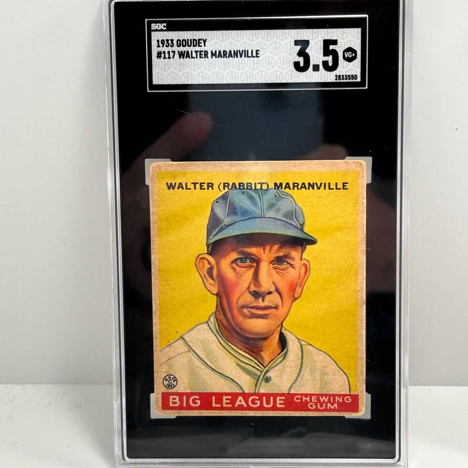 1933 Goudey #117 Walter Maranville SGC3.5