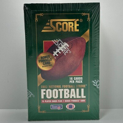 1993 NFL Score Wax Box 36 Packs Per Box
