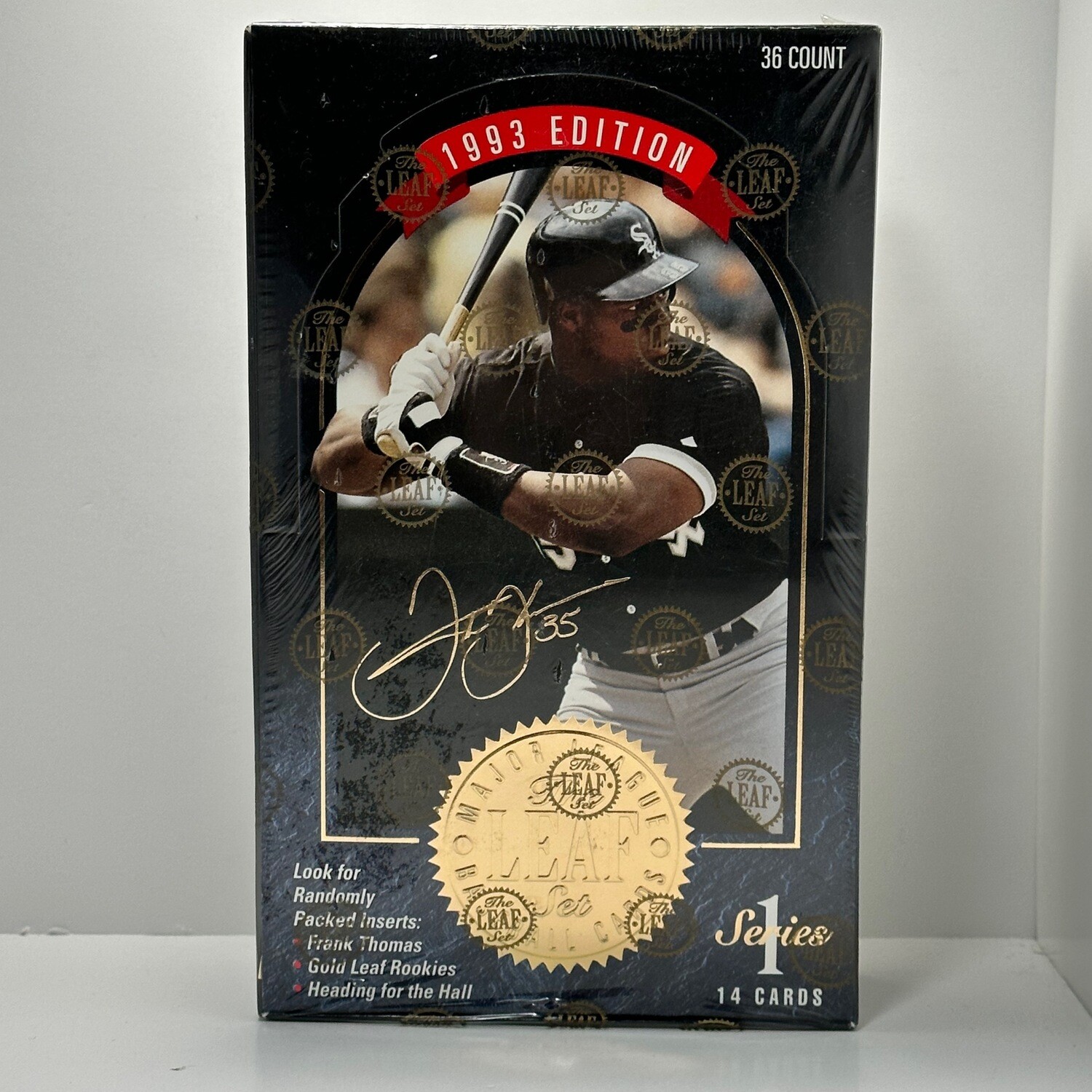 1993 DONRUSS LEAF SEALED WAX BOX 36 PACKS GOLD L ROOKIES, HEADING FOR THE HALL