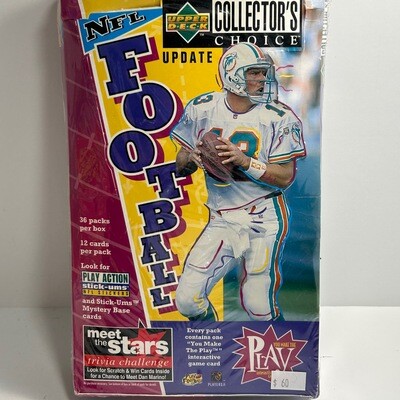 1996 Upper Deck Collectors Choice NFL Football Update Box Factory Sealed 36 Pack