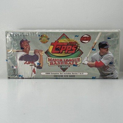 2000 Topps Baseball Factory Sealed Blue Complete Set ~ 478 Cards ~ Series 1&2
