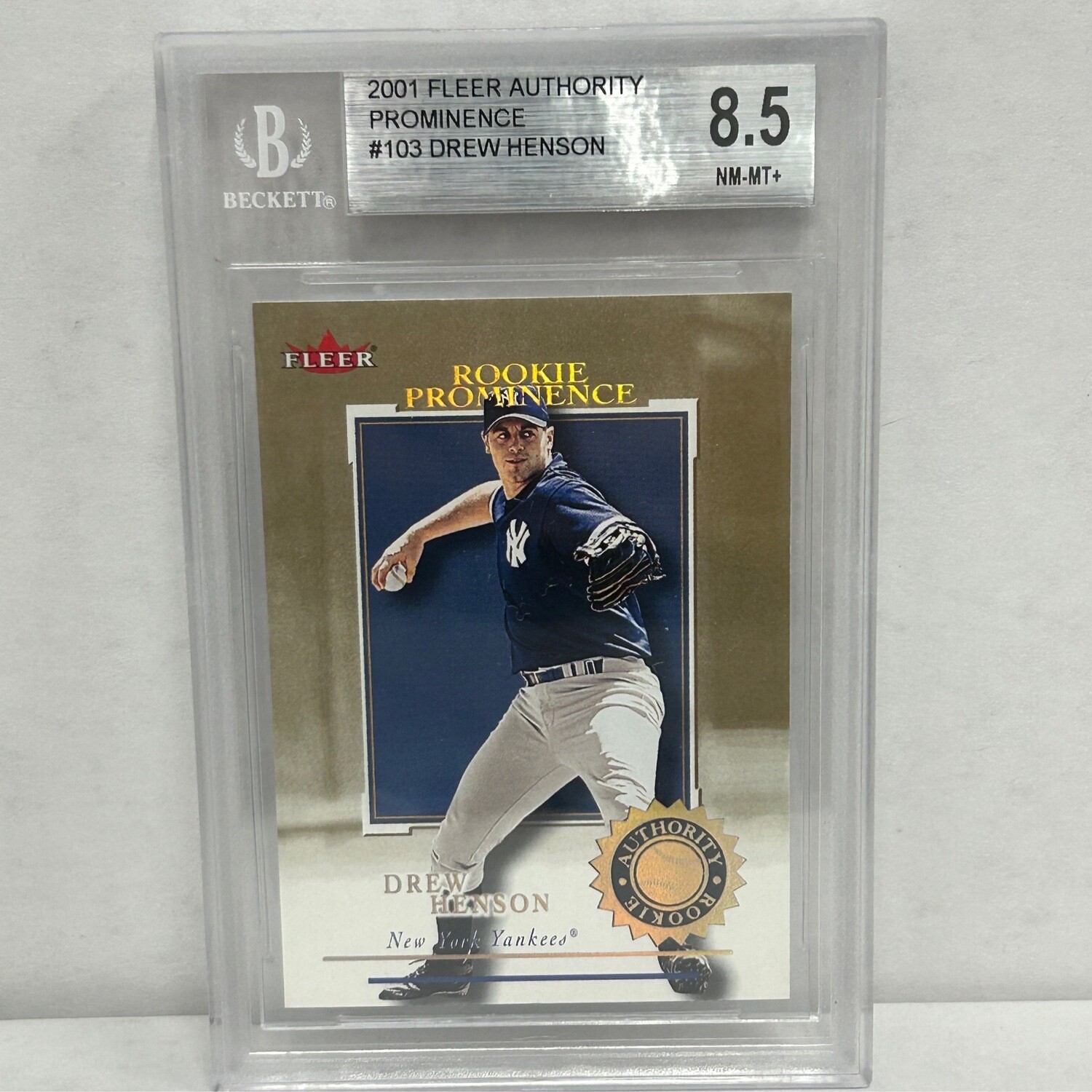 2001 Fleer Authority Prominence #103 Drew Henson Beckett 9