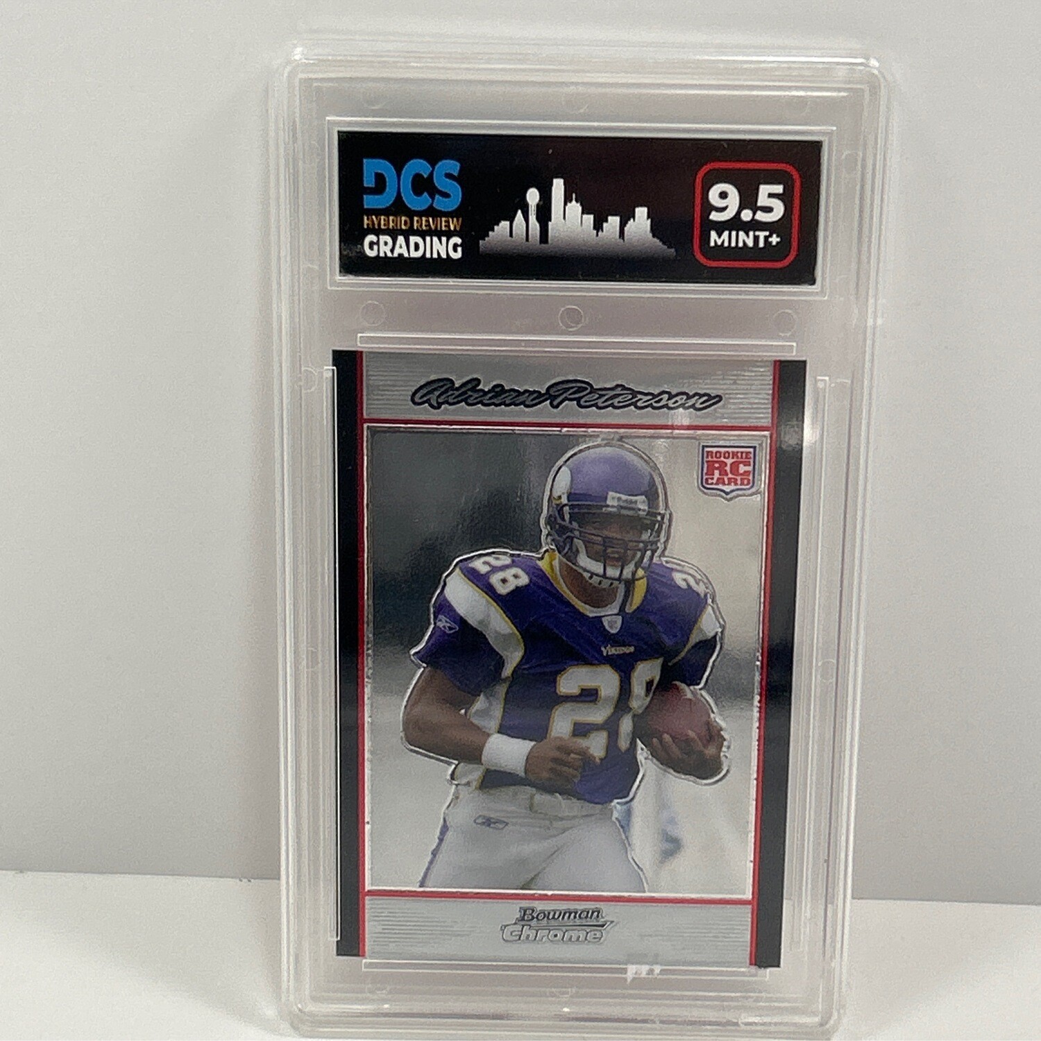 2007 Bowman Chrome Adrian Peterson #BC65 DCS9.5