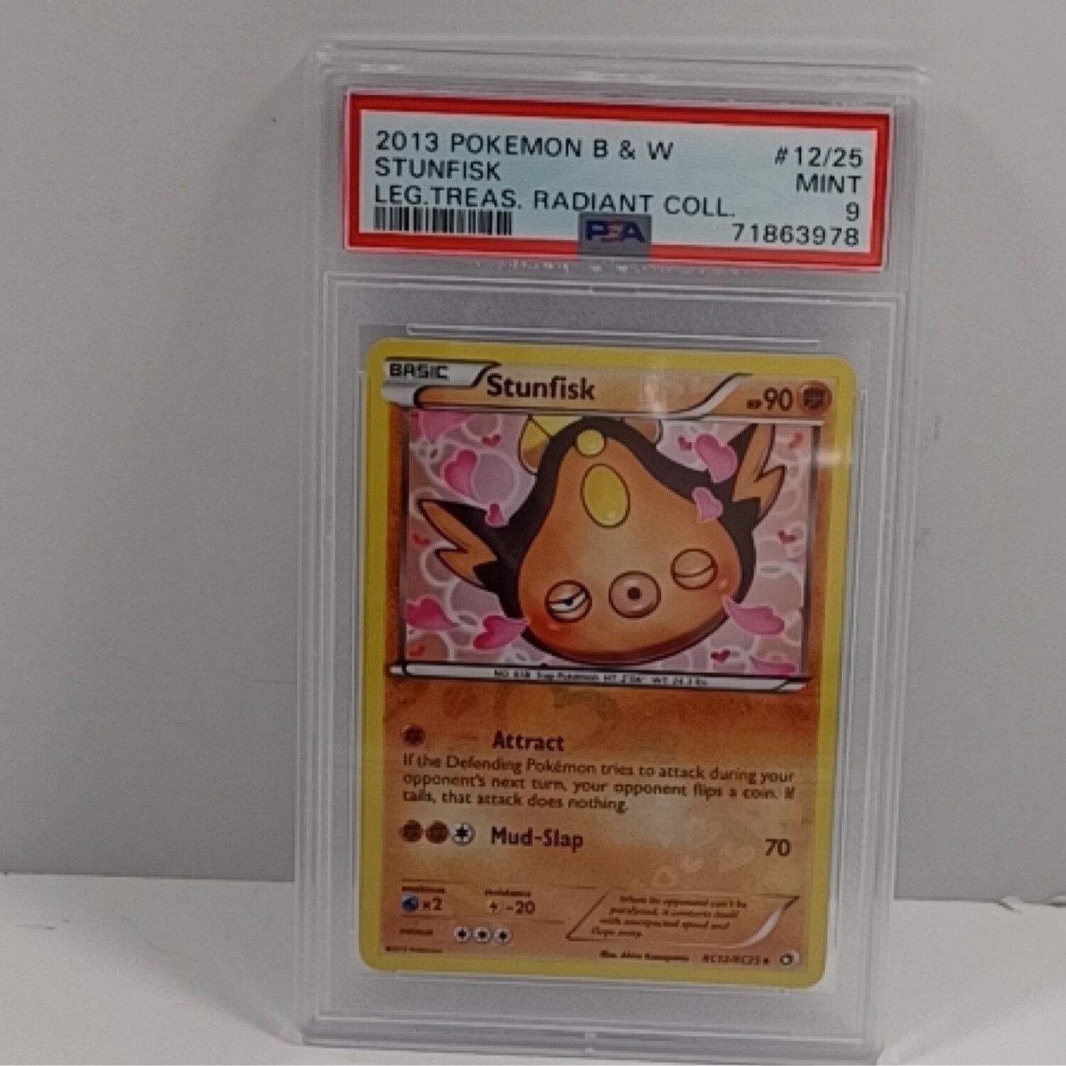 2013 Pokémon B&W  Stunfisk  #12/25 PSA9