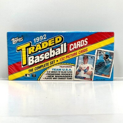 1992 Topps Traded Baseball Cards Complete Set Nomar Garciaparra RC Phil Nevin
