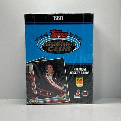 1991 Topps Stadium Club NHL Hockey Hobby Box with 36 Sealed Packs