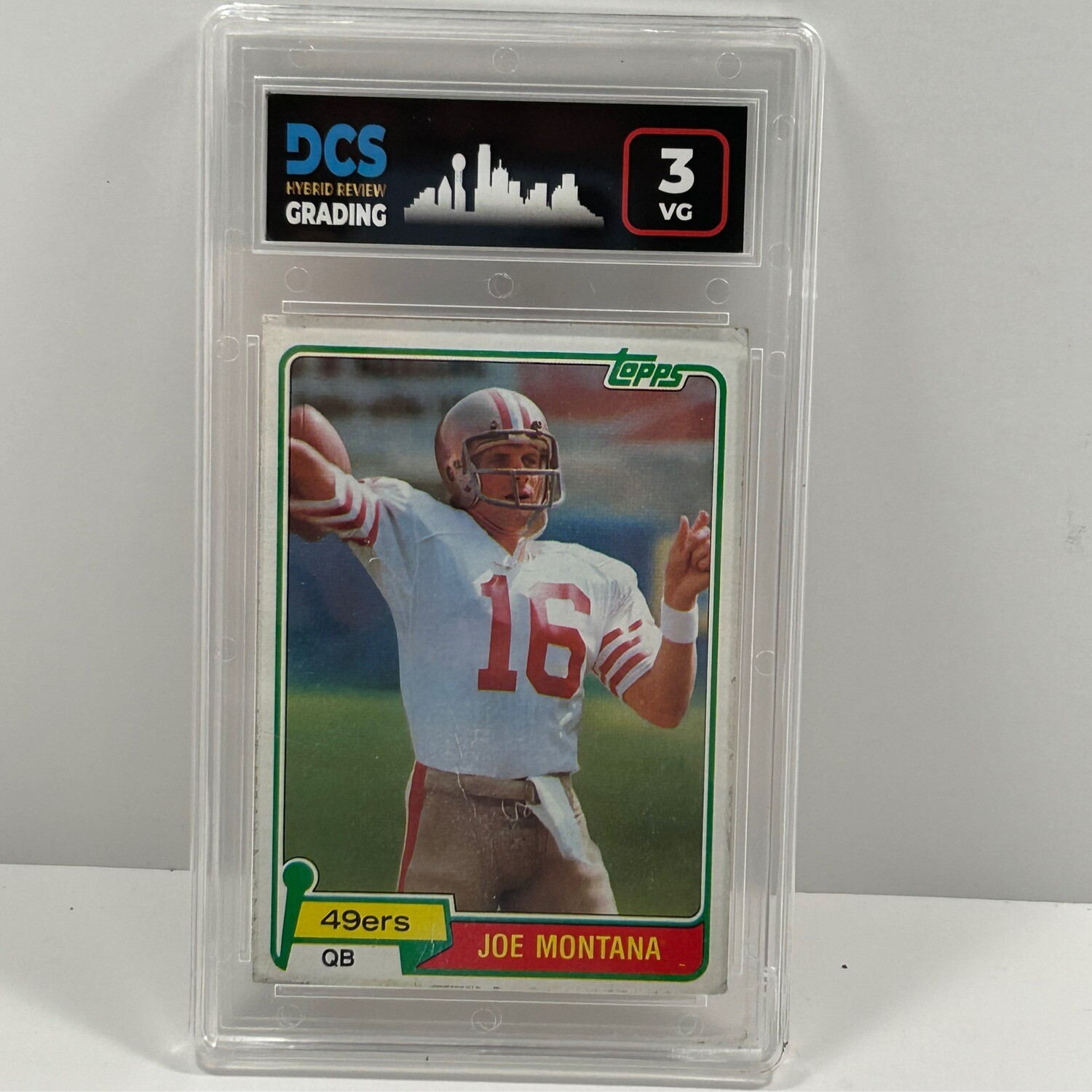 1981 Topps Football Joe Montana  DCS 3