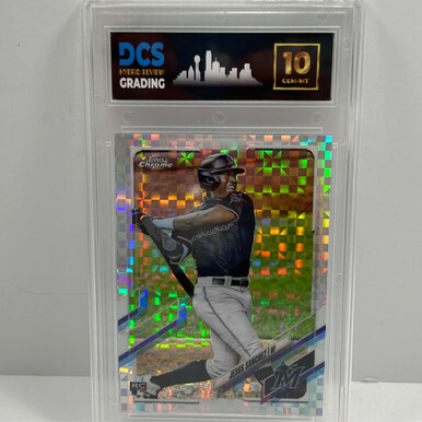 2021 Topps Chrome #101 Jesus Sanchez X-Fractor DCS 10