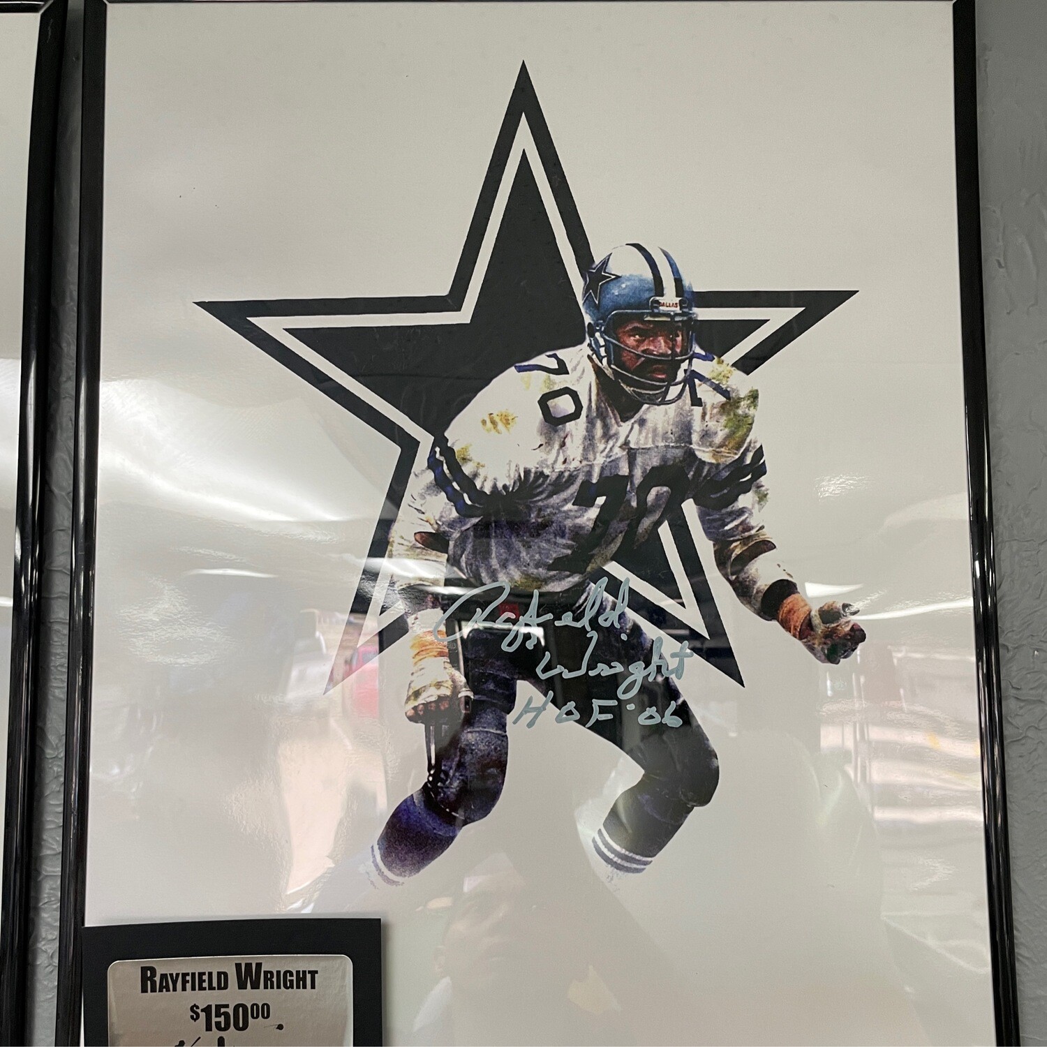 Rayfield Wright HOF06’ JSA Authenticated Autographed Memorabilia