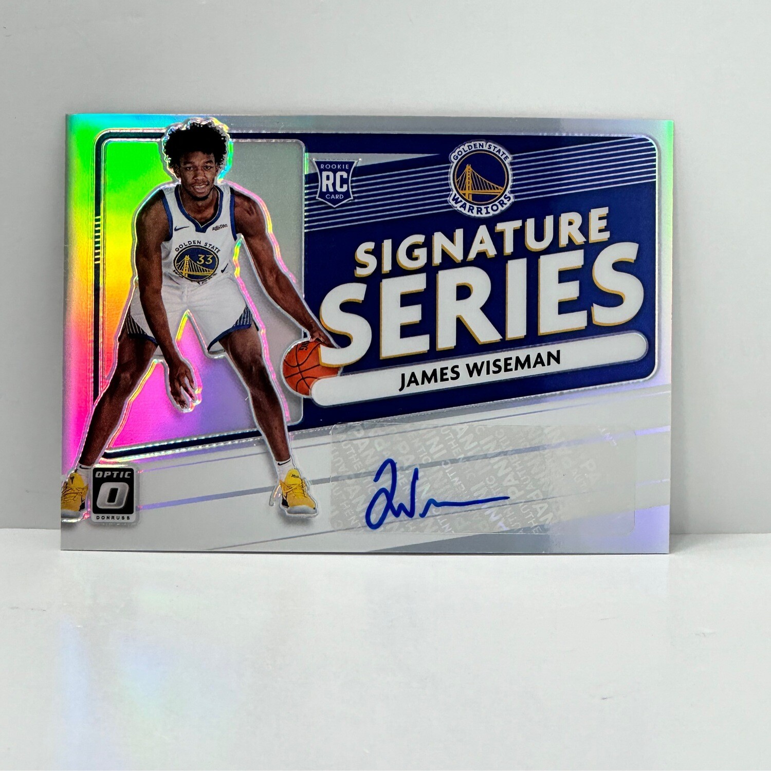 2020-21 Donruss Optic Signature Series Prizm James Wiseman Rookie Auto RC