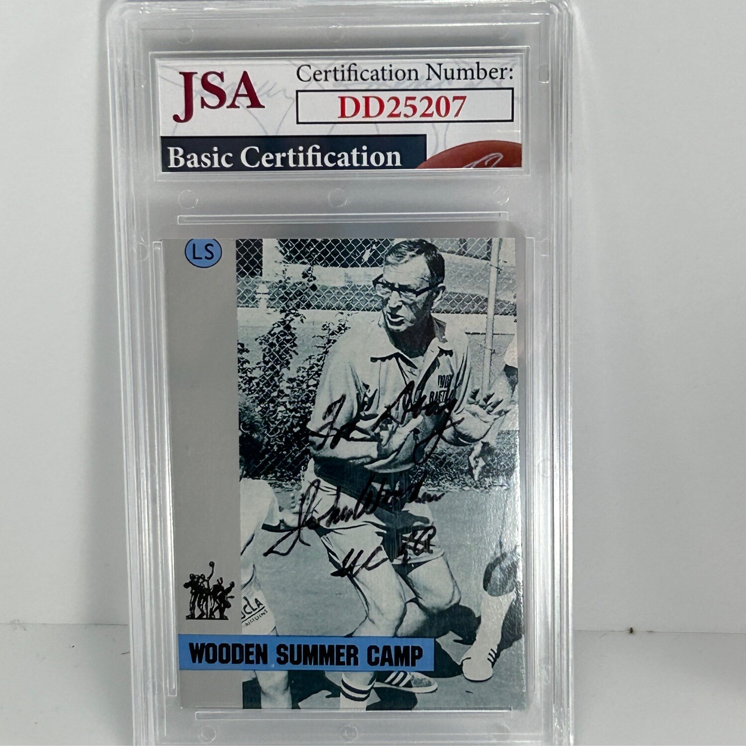 1991 Little Sun #5 John Wooden Wooden Summer Camp Signed JSA Certified