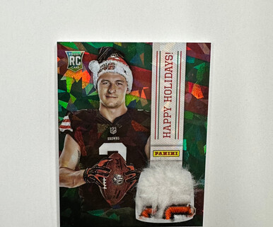 2014 Black Friday Happy Holidays Johnny Manziel RC  Santa Hat