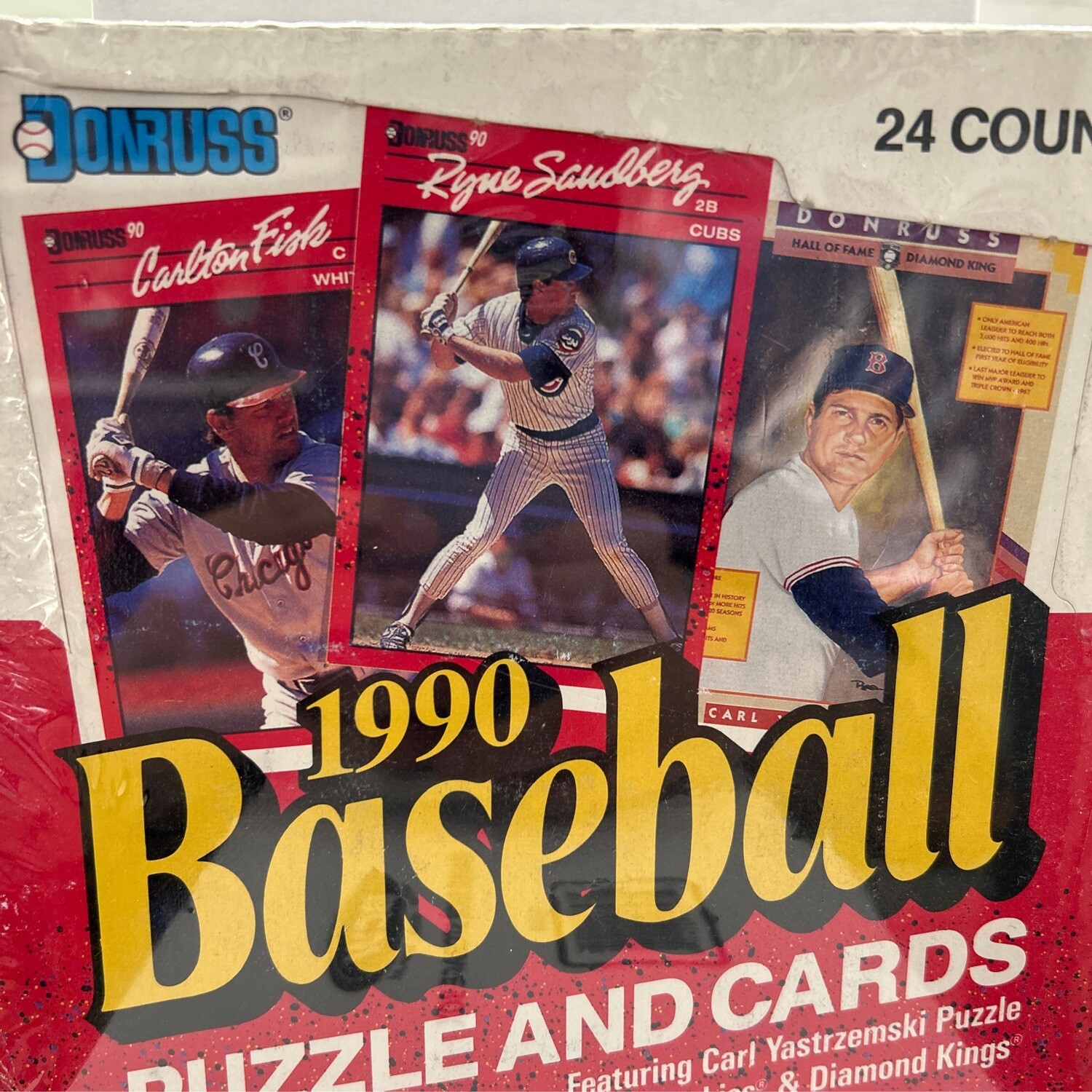 1990 Donruss Baseball Puzzles and Cards 24 Count Sealed box