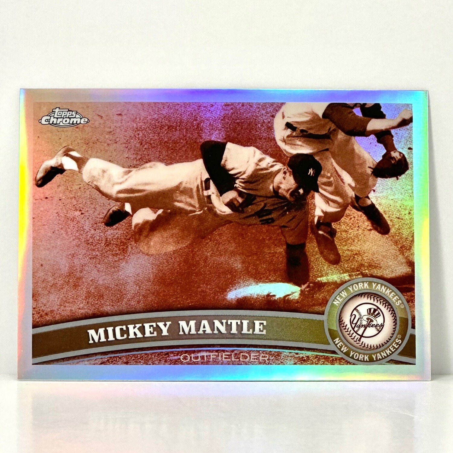 2011 Topps Chrome Mickey Mantle #7 Sepia Refractor/99