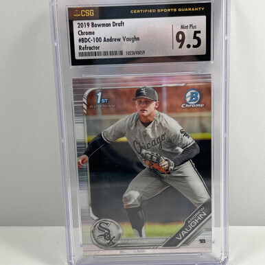 2019 Bowman Draft Chrome #BDC-100 Andrew Vaughn CSG 9.5