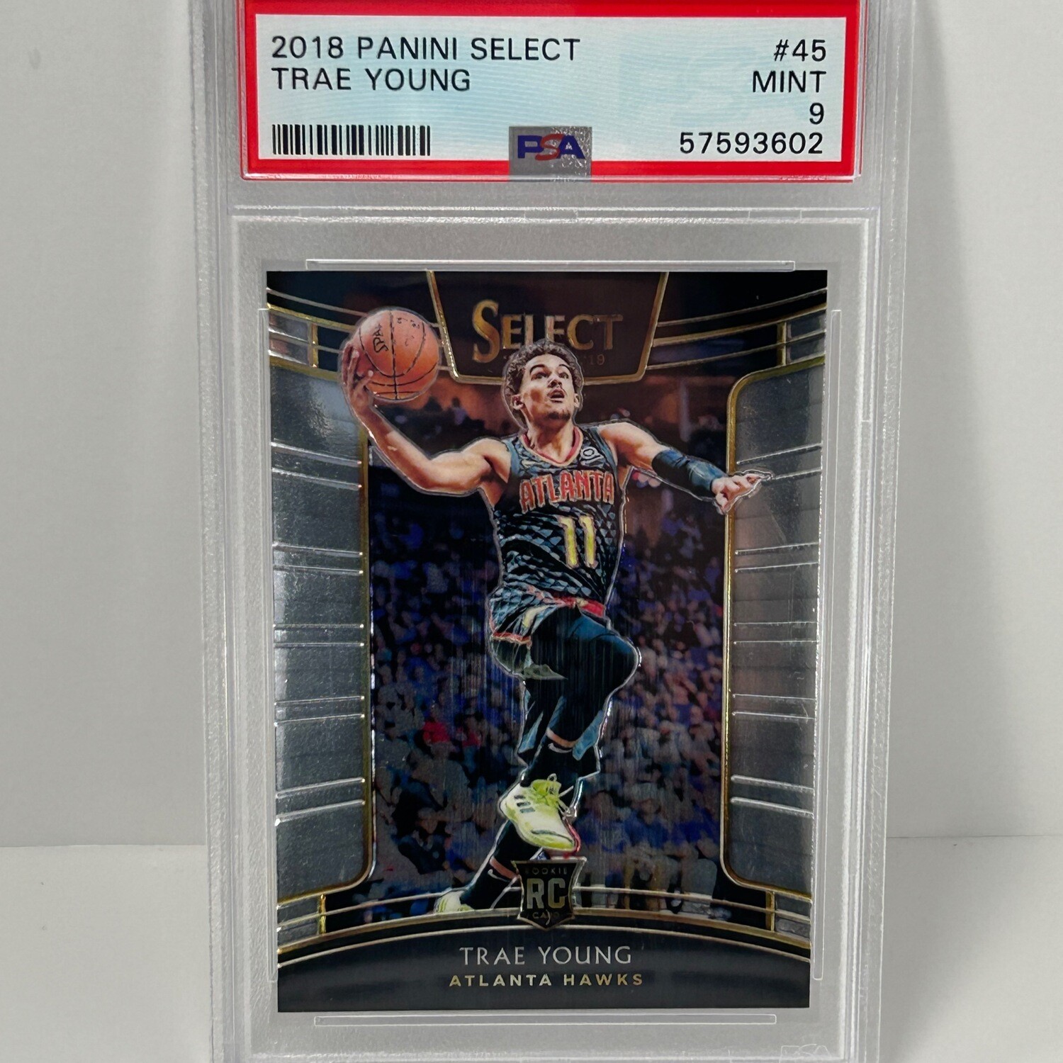 2018-19 Panini Select Concourse Trae Young #45 PSA 9
