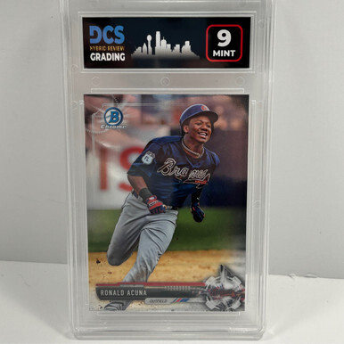 2017 Bowman Chrome Ronald Acuna #BDC-39 DCS 9