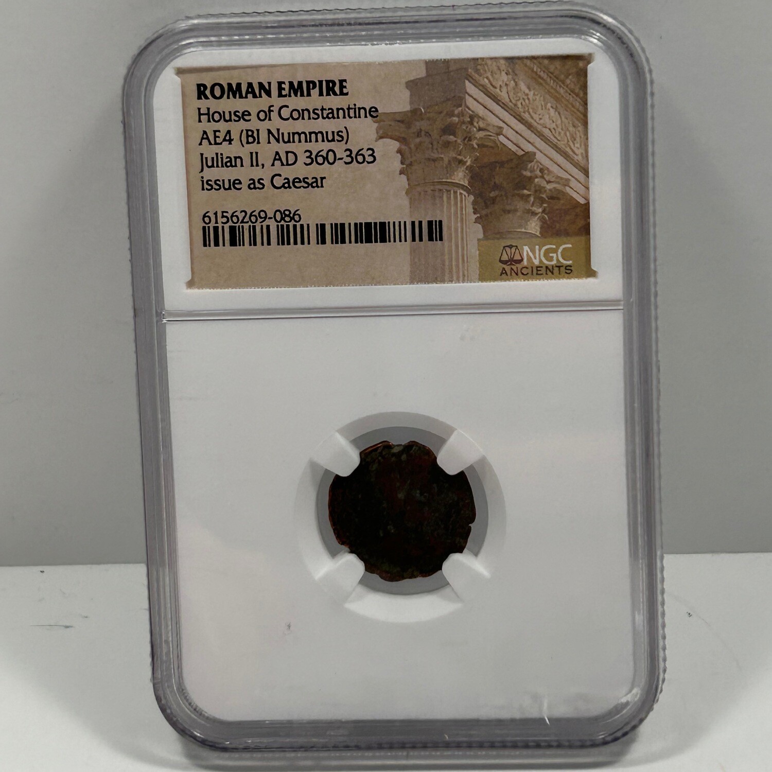 NGC Ancients House Of Constantine AE4 (Bi Nummus) Julian II, AD 360-363 Issue As Caesar