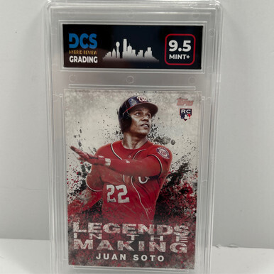 2018 Topps Legends In the Making Juan Soto DCS 9.5