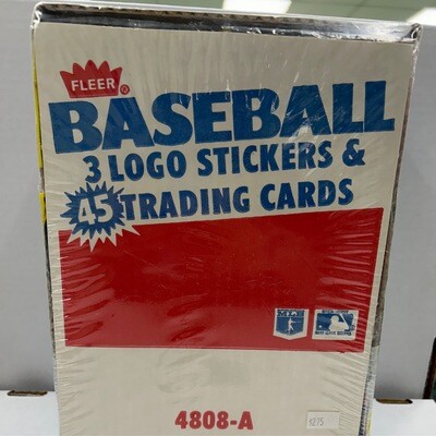 1986 Fleer Baseball 45ct Rack Box