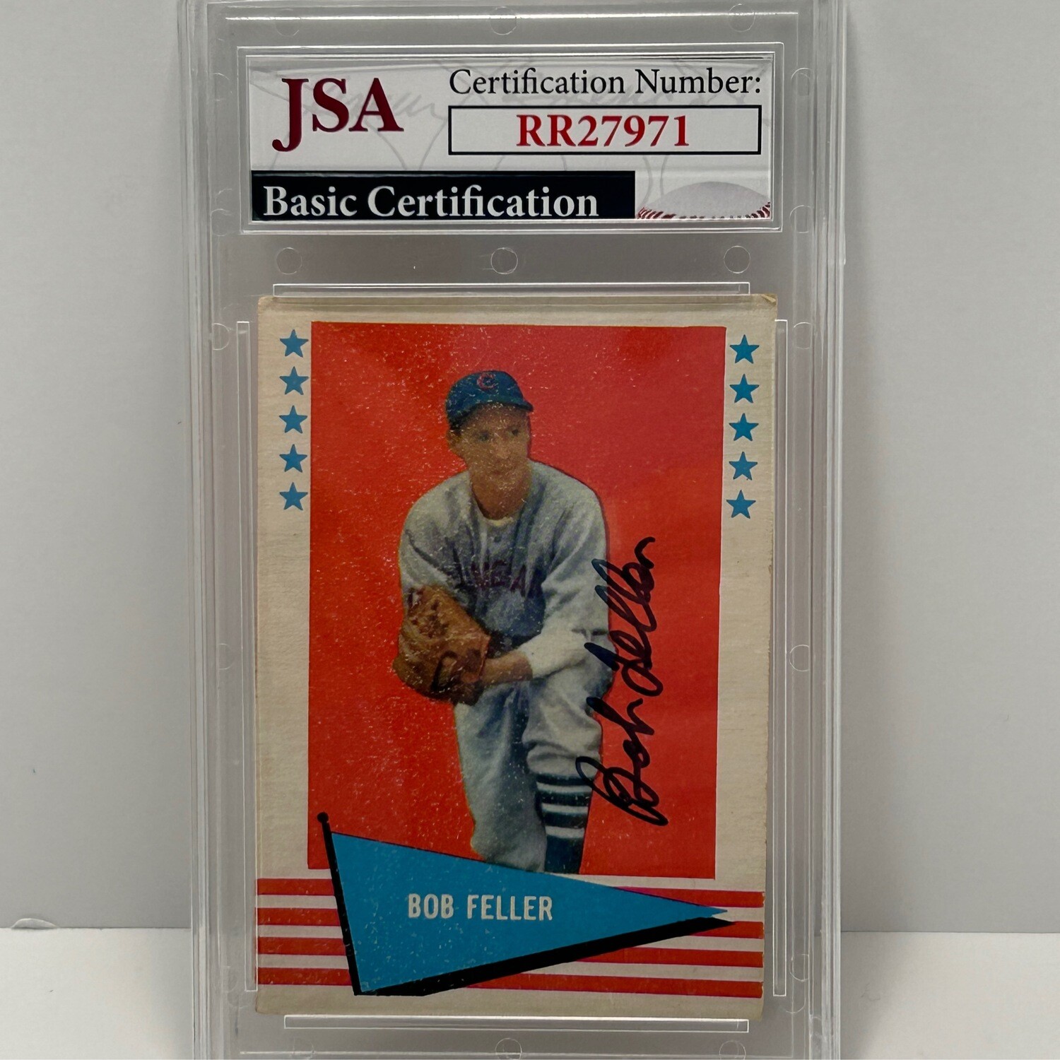 1961 Fleer #25 Bob Feller JSA Authentic