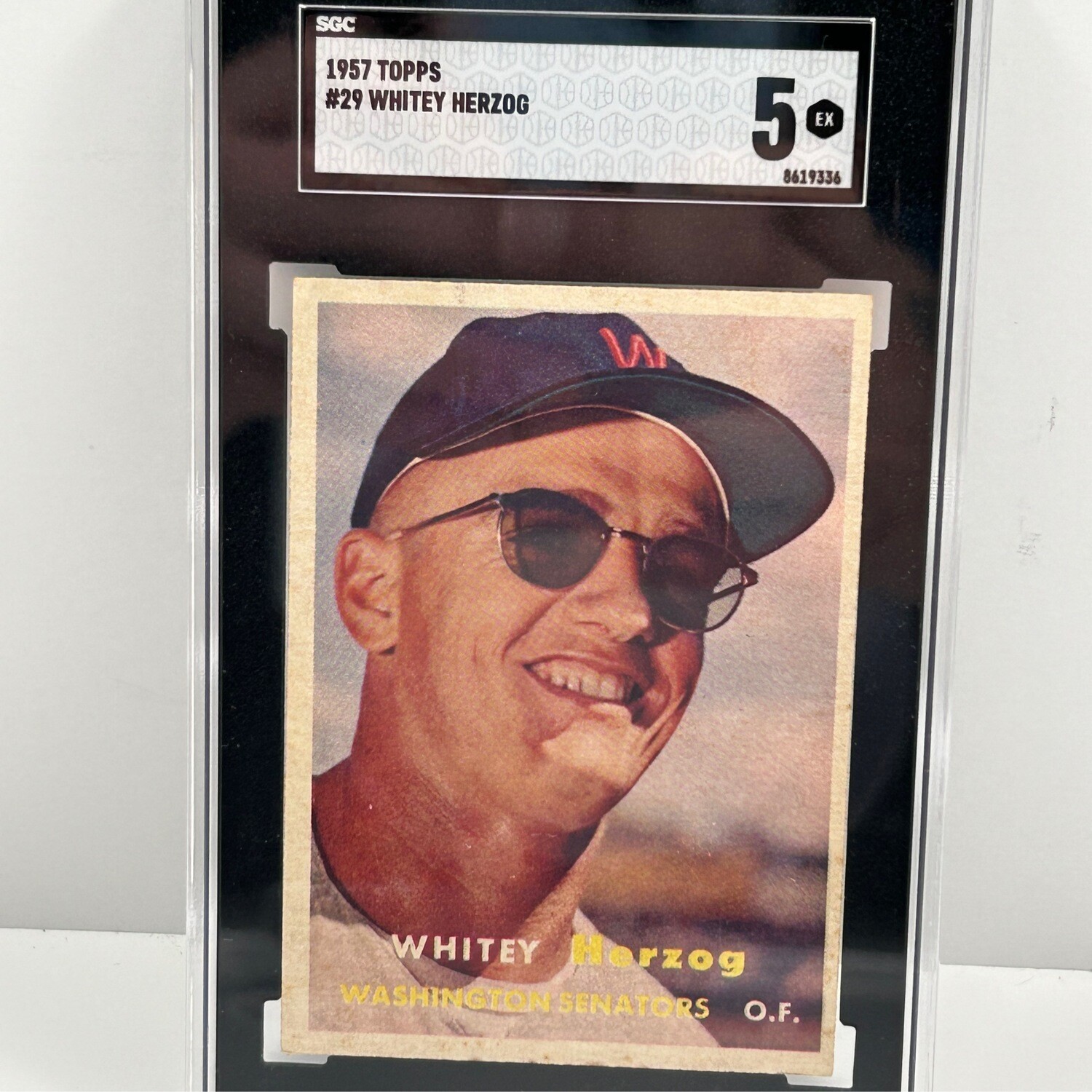 1957 Topps #29 Whitey Herzog SGC5