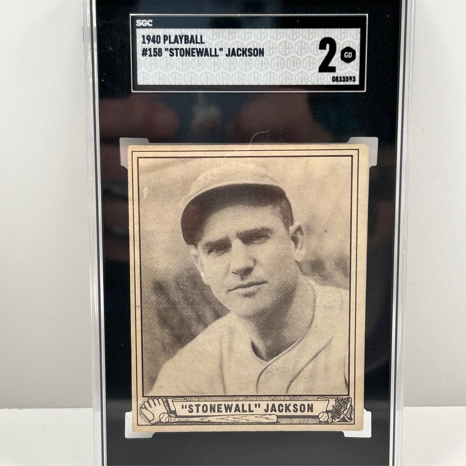 1940 Playball #158 “Stonewall” Jackson SGC 2