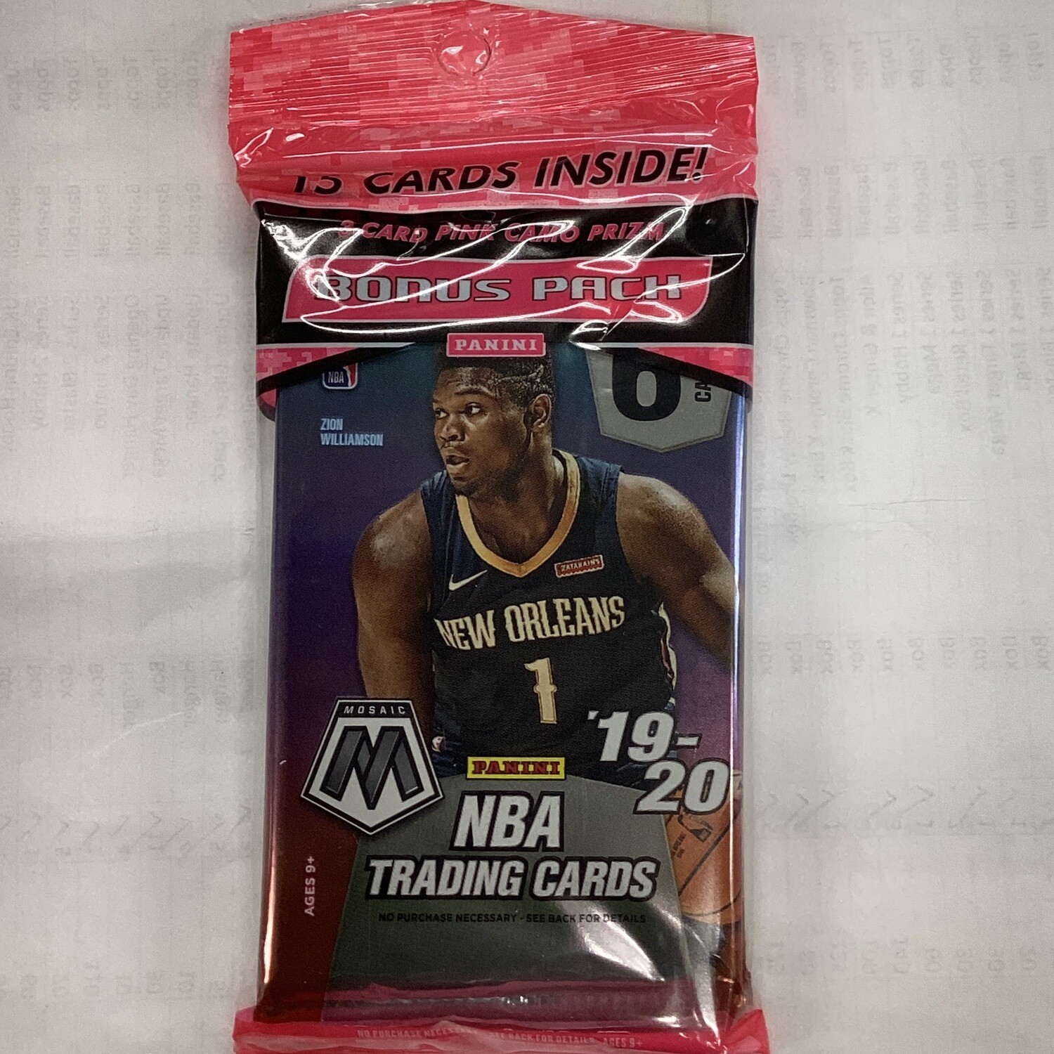 (R) 2019-20 Mosaic Basketball Cello Pack (R)