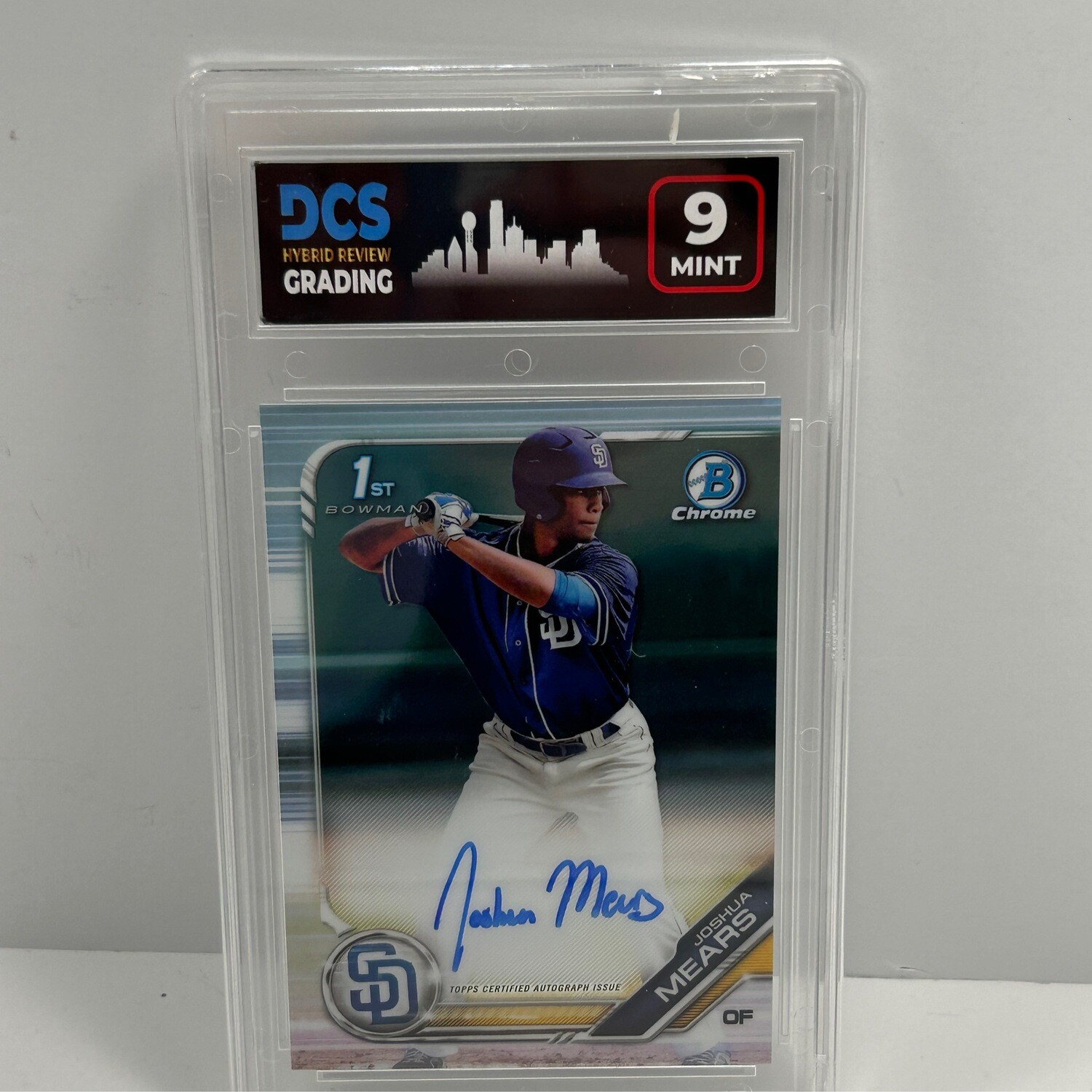 2019 Bowman Chrome Joshua Mears Auto DCS 9