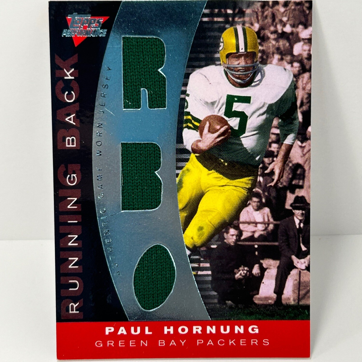 2007 Topps Performance Paul Hornung Game Worn Triple Jersey #d/60 Packers