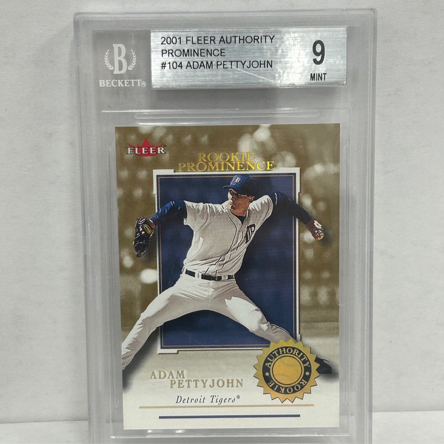 2001 Fleer Authority Prominence #104 Adam PettyJohn Beckett 9