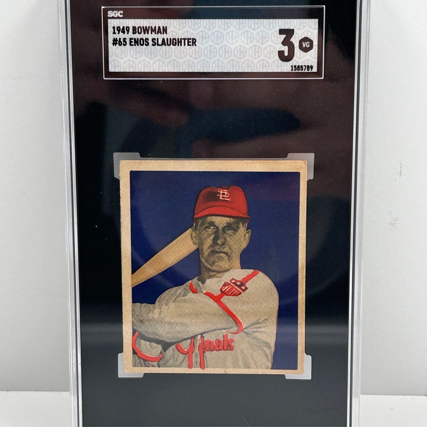 1949 Bowman #65 Enos Slaughter SGC3