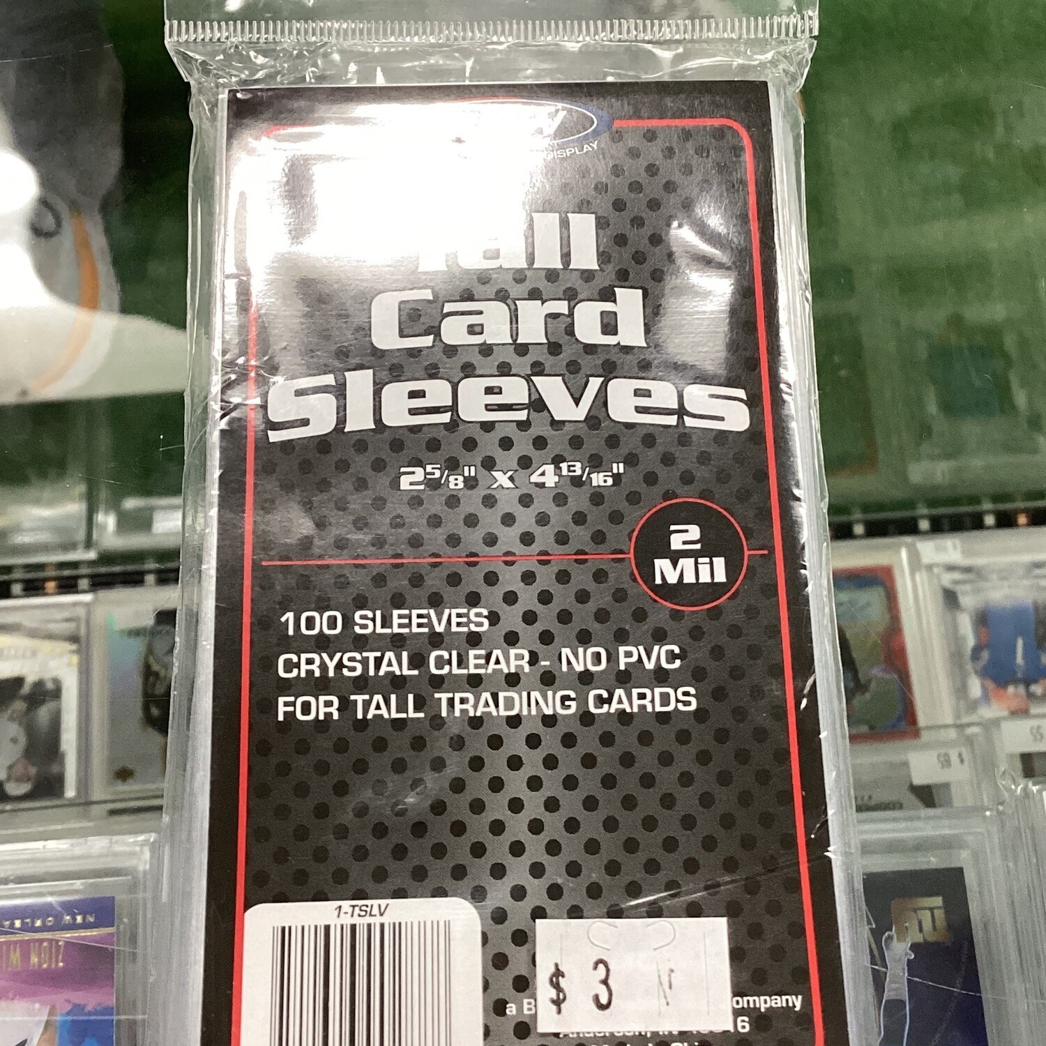 BCW Tall Card sleeves