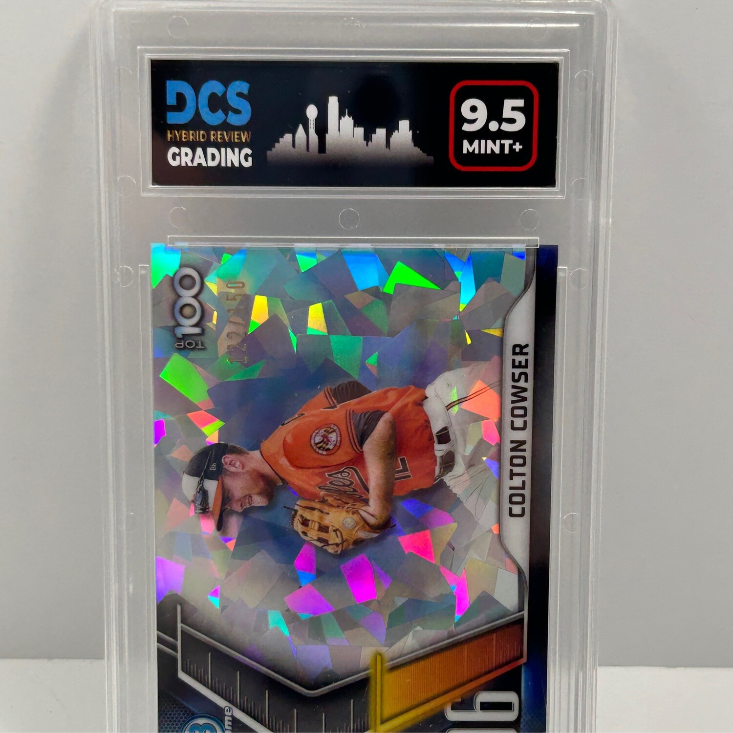 2022 Bowman Chrome Colton Cowser Top 100 Atomic Refractor DCS 9.5