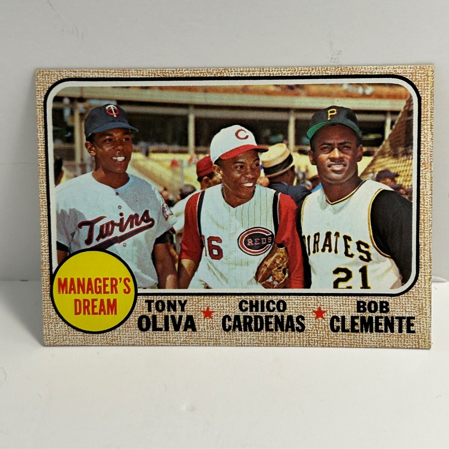 1968 Topps #480 Oliva/Cardenas/Clemente Manager s Dream