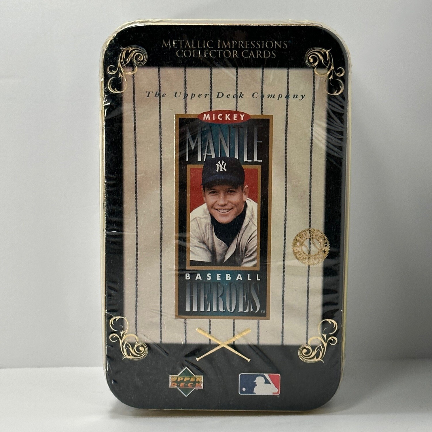 Mickey Mantle Upper Deck Metallic Impressions Tin set (8) Baseball Heroes