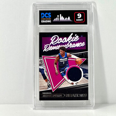 2021-22 NBA Hoops Rookie Remembrance Anthony Edwards RC Jersey DCS 9