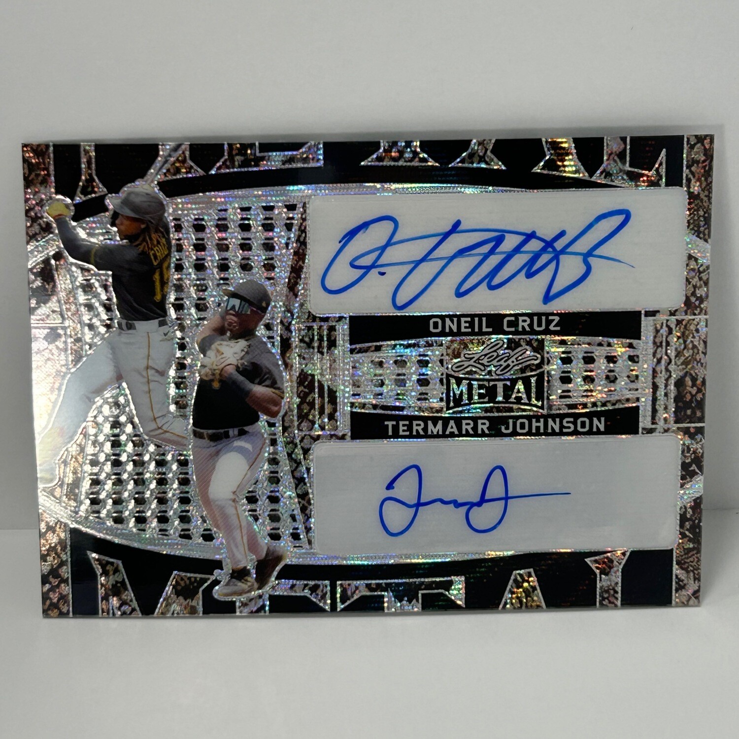 2022 Leaf Metal Oneil Cruz Termarr Johnson Dual Auto #2/3