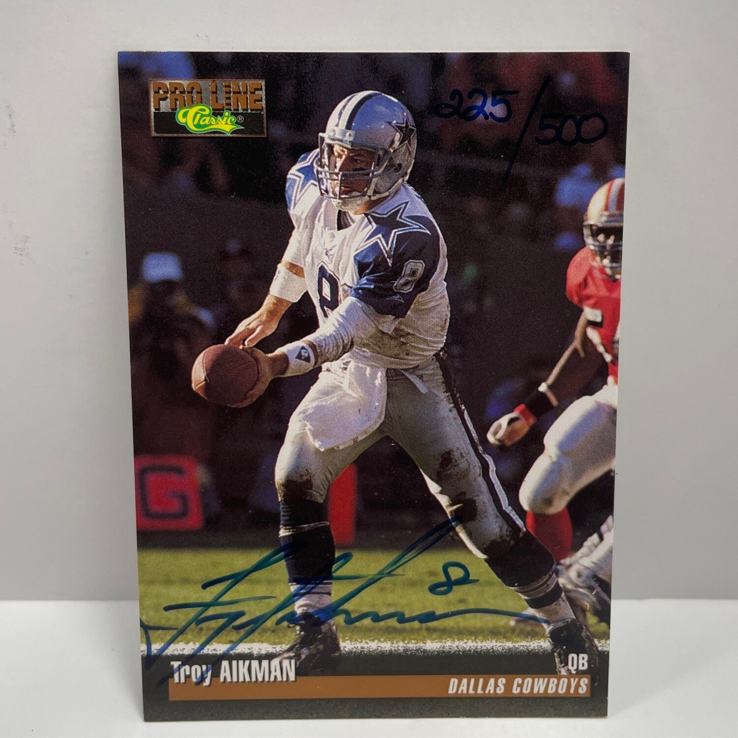 1995 ProLine CLASSIC Dallas Cowboys Troy Aikman Limited Autograph AUTO #D /500
